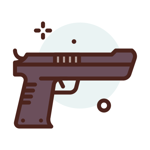 Pistol Darius Dan Lineal Color icon