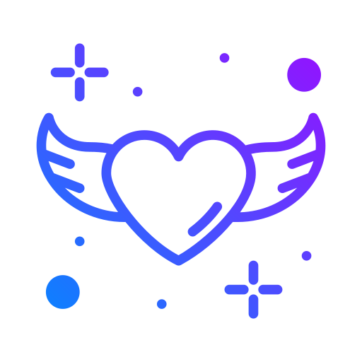 Heart wings Generic Gradient icon