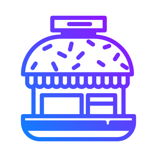 carro de hamburguesas Generic Gradient icono