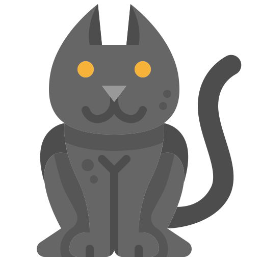 gatto nero Generic Flat icona