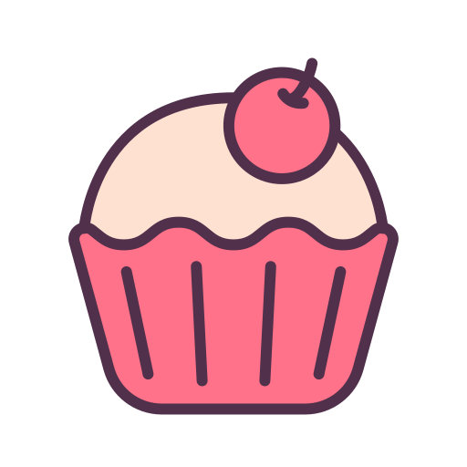 cupcake Victoruler Linear Colour icoon