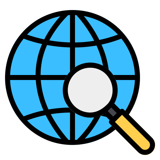 globale suche Generic Outline Color icon