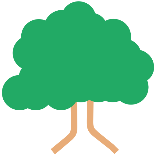 drzewo Creative Stall Premium Flat ikona