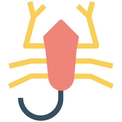 skorpion Creative Stall Premium Flat ikona