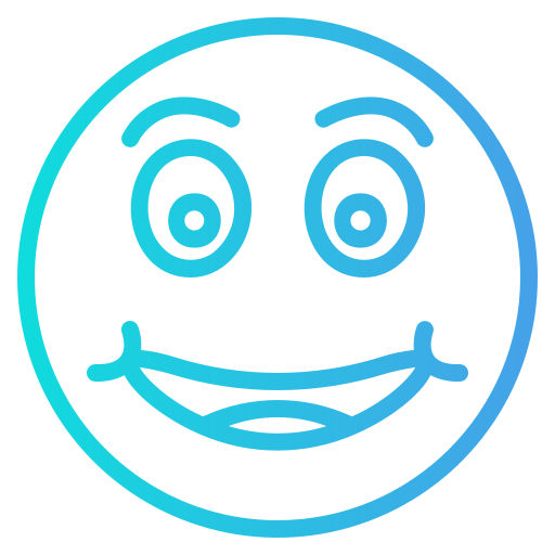 smile emoticon Generic Gradient icon