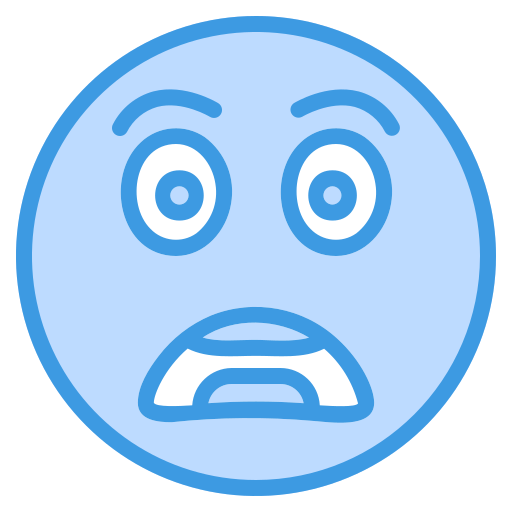 Scared Generic Blue icon