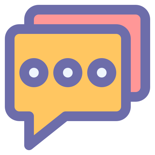 ventana de chat Generic Outline Color icono