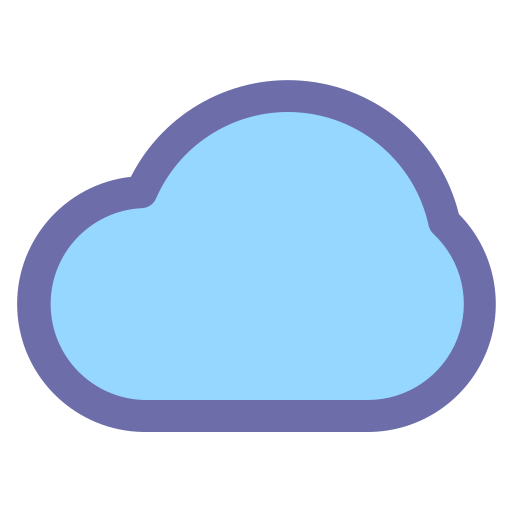 雲 Generic Outline Color icon