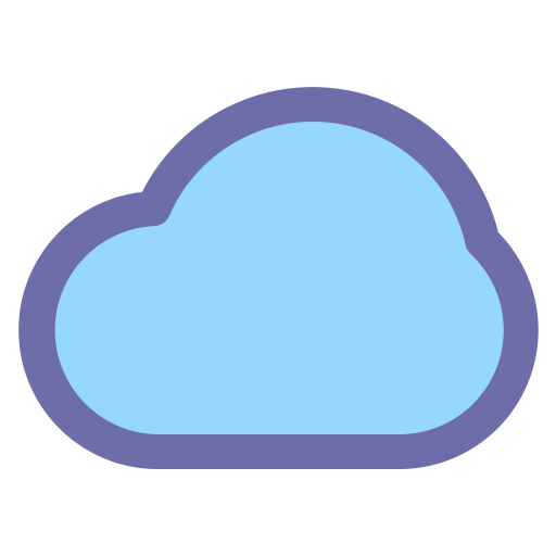 nube Generic Outline Color icono