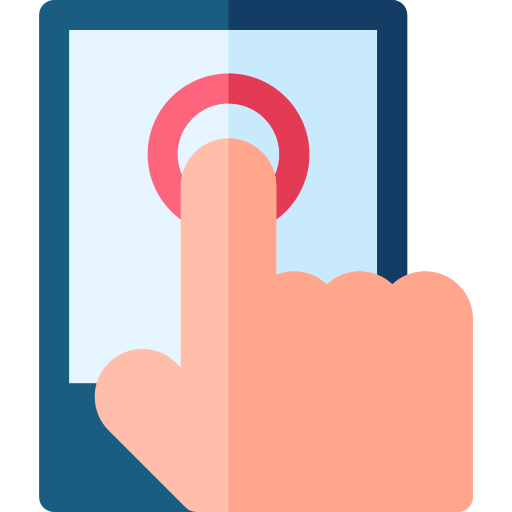 Touch screen Basic Rounded Flat icon