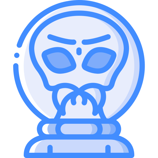 buitenaards wezen Basic Miscellany Blue icoon