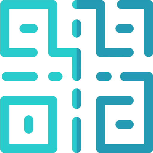 código qr Basic Rounded Flat icono