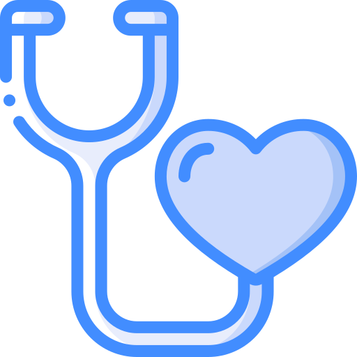 stethoscoop Basic Miscellany Blue icoon