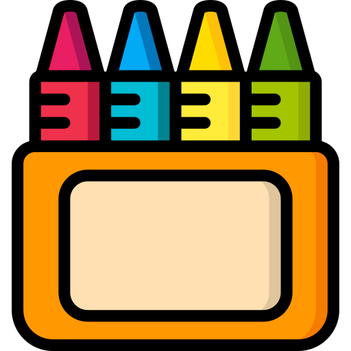 Crayons Basic Miscellany Lineal Color icon