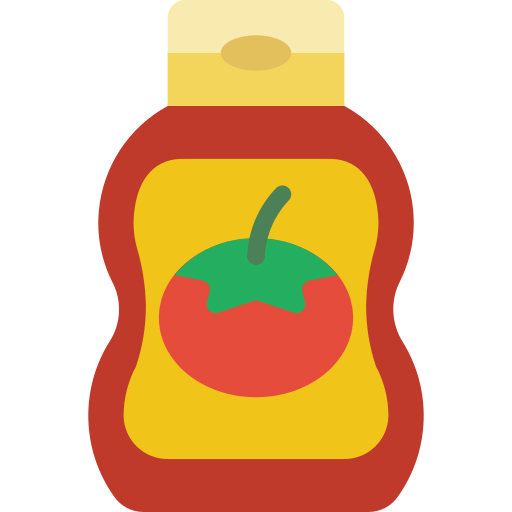 salsa de tomate Basic Miscellany Flat icono