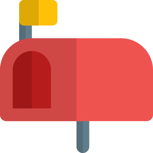brievenbus Pixel Perfect Flat icoon