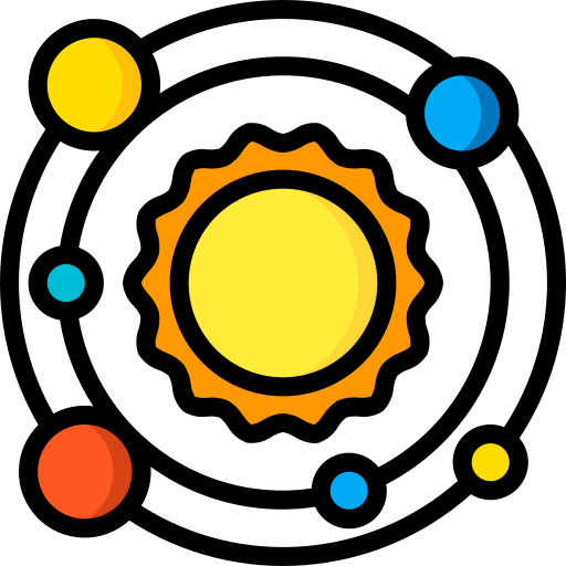 Солнечная система Basic Miscellany Lineal Color иконка