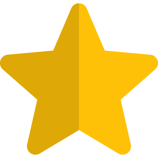 estrella Pixel Perfect Flat icono