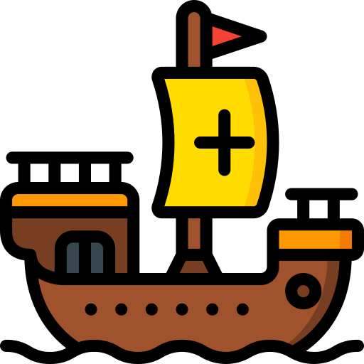 Ship Basic Miscellany Lineal Color icon