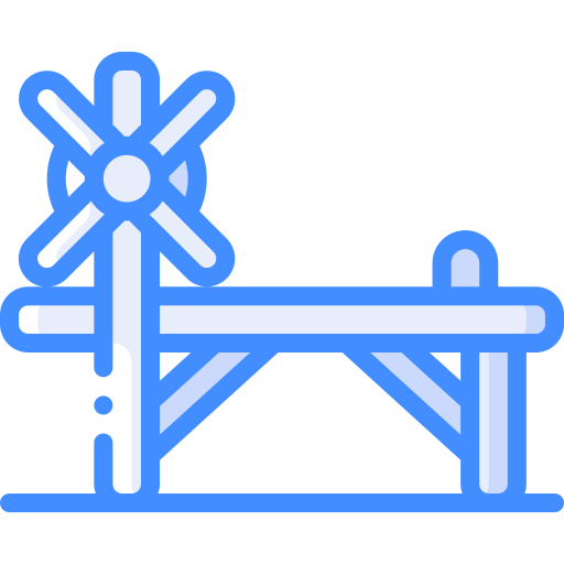 Stretcher Basic Miscellany Blue icon