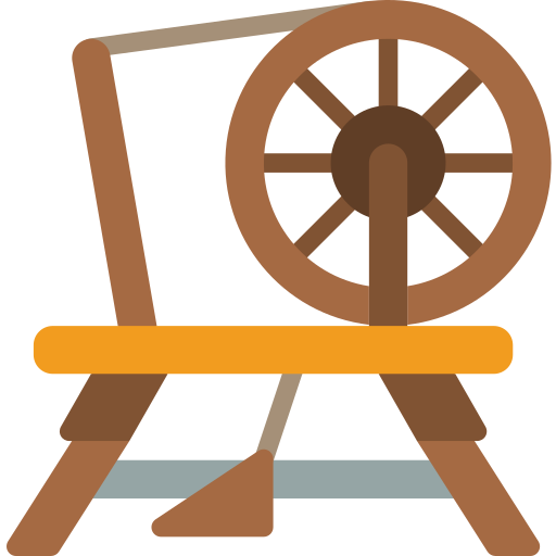 Spinning wheel Basic Miscellany Flat icon