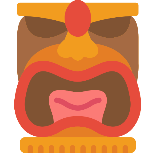 Tiki mask Basic Miscellany Flat icon