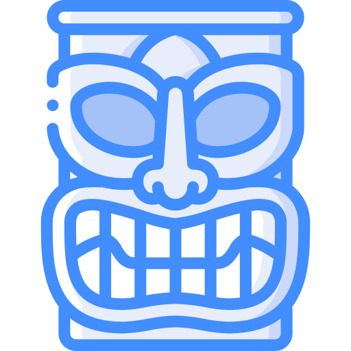 maschera tiki Basic Miscellany Blue icona
