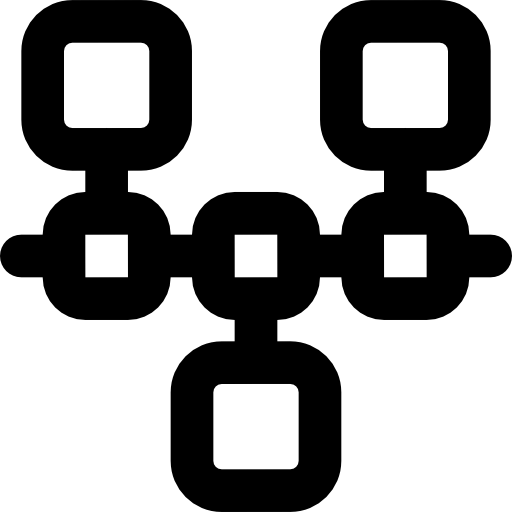 Networking Basic Black Outline icon