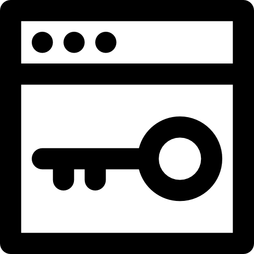browser Basic Black Outline icon