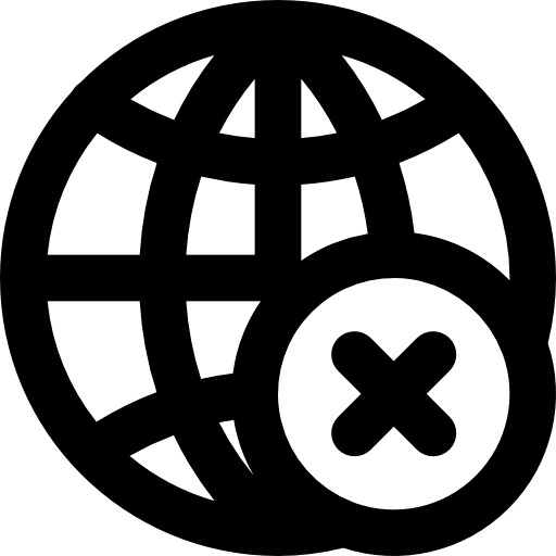 wereldwijd Basic Black Outline icoon