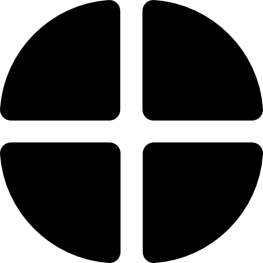 gráfico circular Basic Black Solid icono