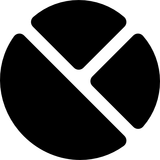 kuchendiagramm Basic Black Solid icon