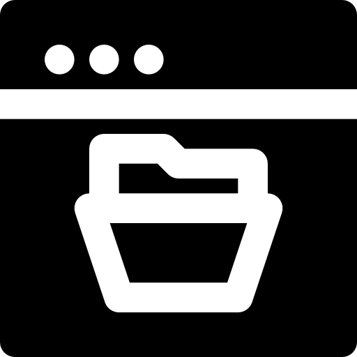 navigatore Basic Black Solid icona
