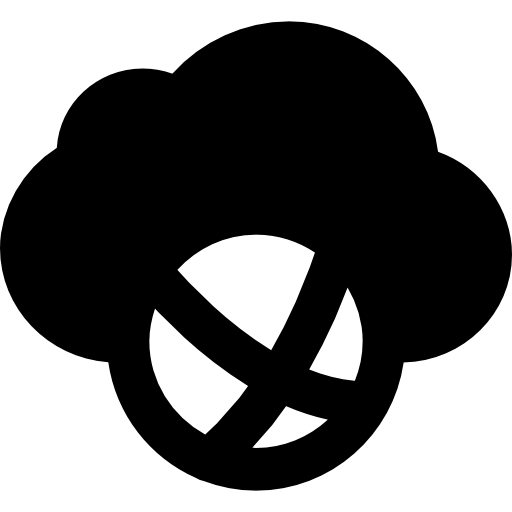 cloud computing Basic Black Solid icoon