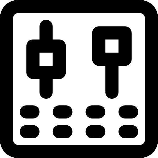 Workstation Basic Black Outline icon