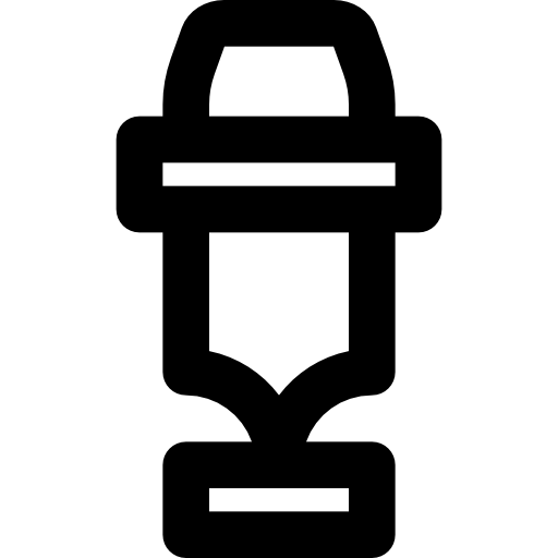 microfono Basic Black Outline icona