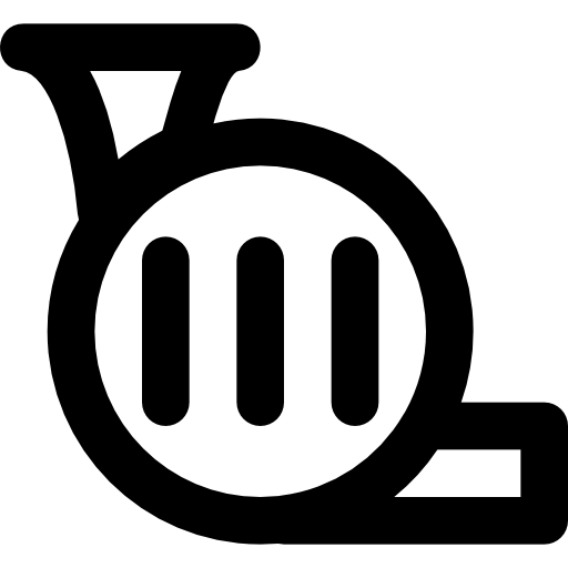 tuba Basic Black Outline icono
