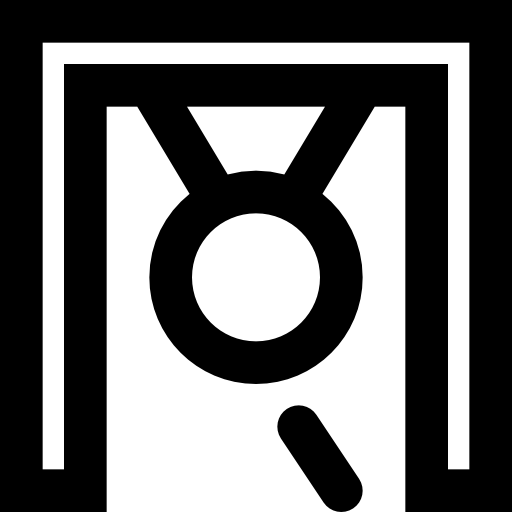 gong Basic Black Outline icon