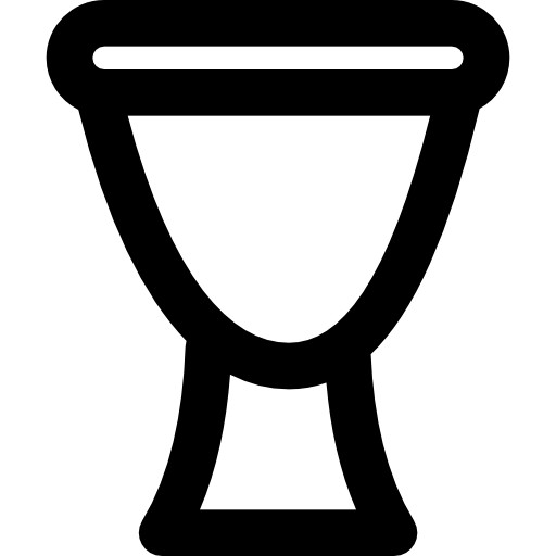 Drum Basic Black Outline icon