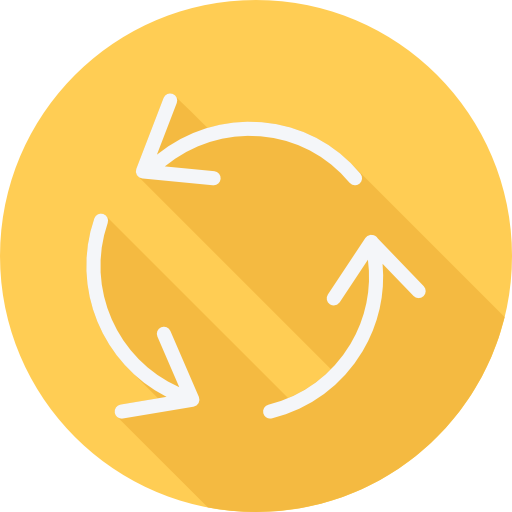 Exchange Cursor creative Flat Circular icon