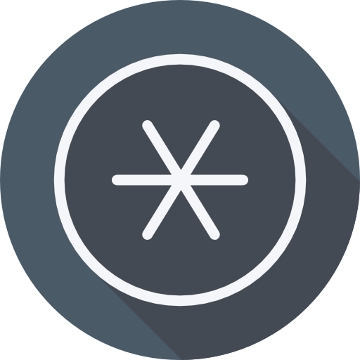 asterisk Cursor creative Flat Circular icoon