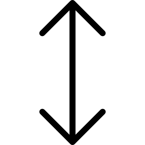 flecha doble Cursor creative Lineal icono