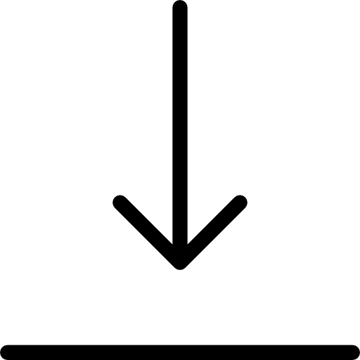 Down arrow Cursor creative Lineal icon
