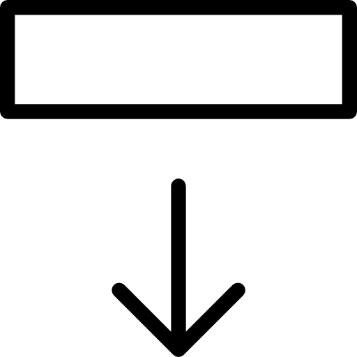 flecha hacia abajo Cursor creative Lineal icono