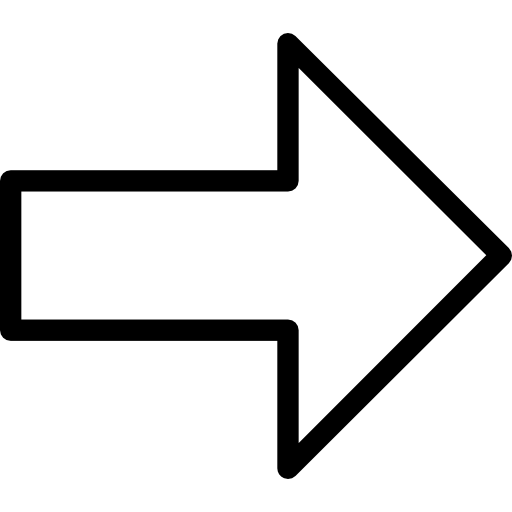 flecha correcta Cursor creative Lineal icono