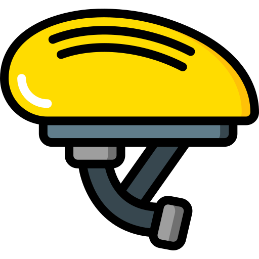Bike helmet Basic Miscellany Lineal Color icon