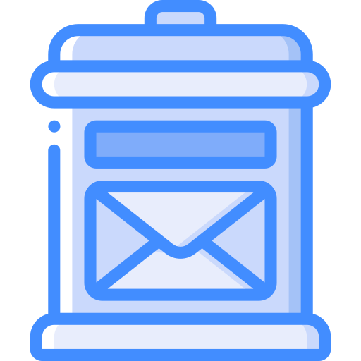 caixa de correio Basic Miscellany Blue Ícone
