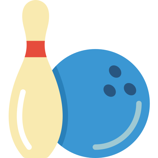 palla da bowling Basic Miscellany Flat icona