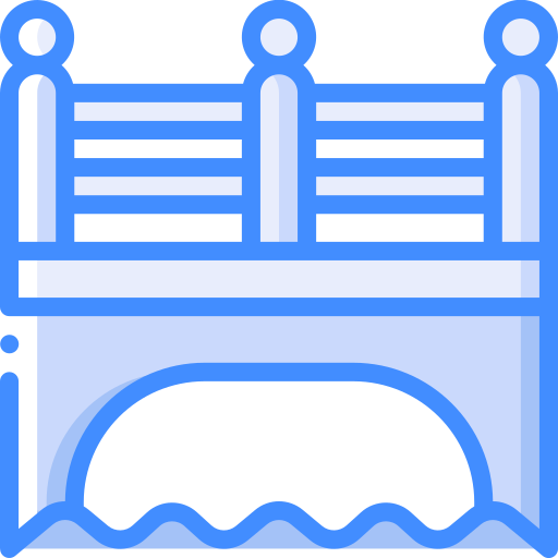 다리 Basic Miscellany Blue icon