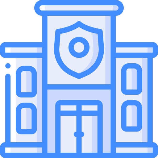 Police station Basic Miscellany Blue icon